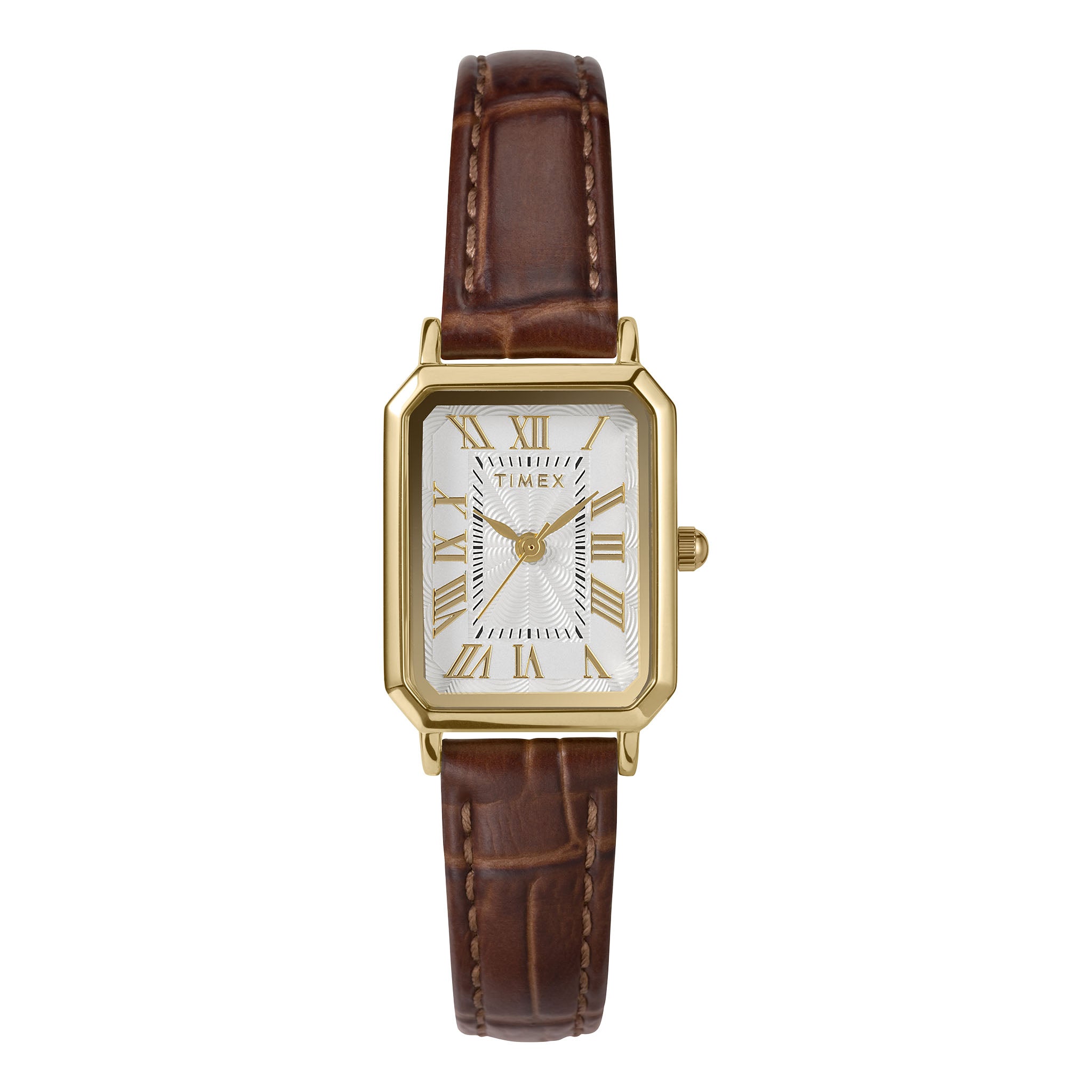 brown dress watch Timex Ladies Leather Strap TW2Y00900 Style:Dresser with Mirror and never needs a standard-calf Dalia Black and Yellow