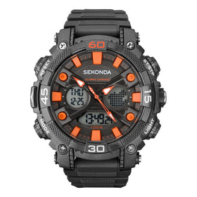 Sekonda Gents Alarm Sports Chronograph 49mm Watch 1037