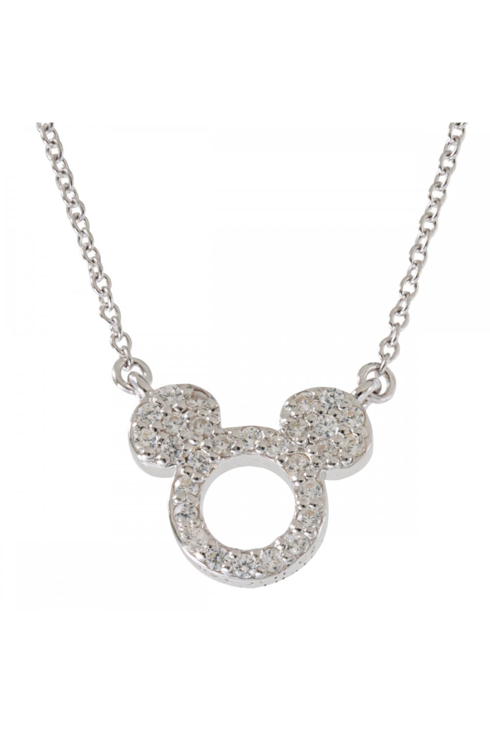 Mickey Mouse Sterling Silver Necklace N901464RZWL-16