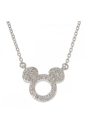Mickey Mouse Sterling Silver Necklace N901464RZWL-16