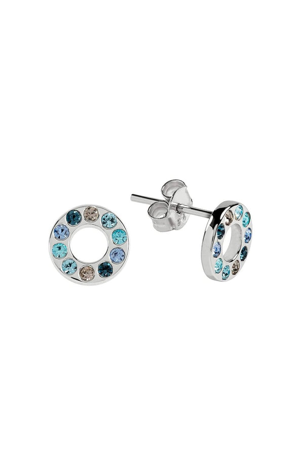 Radley Signature Ladies Silver Round Stones Stone Disc Earrings RYJ1111