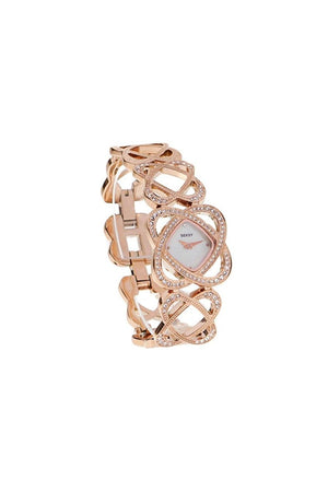 Seksy Ladies Crystal Hearts Stone Set Watch 4229