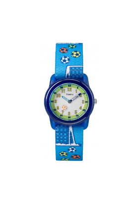Timex Time Machines 29mm Blue Soccer Kids Watch TW7C16500