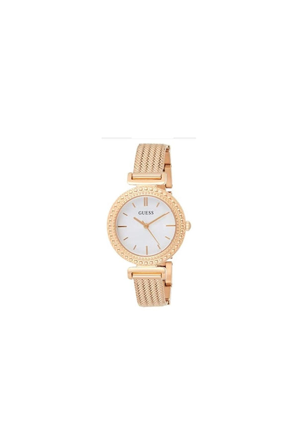 Guess Ladies Monroe PVD Rose Gold Plated Bracelet Watch W1152L3