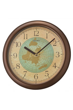 Seiko World Map 33cm Wall Clock QHA006B