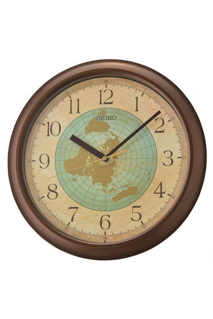 Seiko World Map 33cm Wall Clock QHA006B