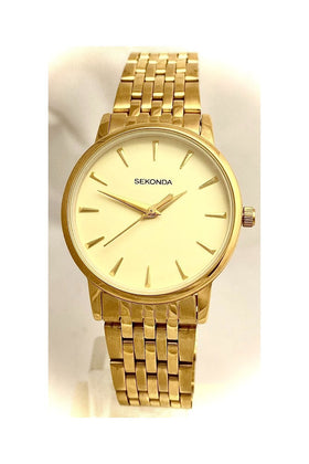 Sekonda Ladies PVD Gold Plated Bracelet Watch 2338