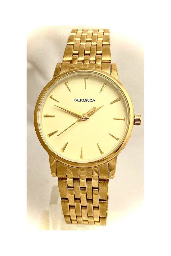 Sekonda Ladies PVD Gold Plated Bracelet Watch 2338