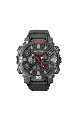 Sekonda Gents Alarm Sports Chronograph 51mm Watch 1036
