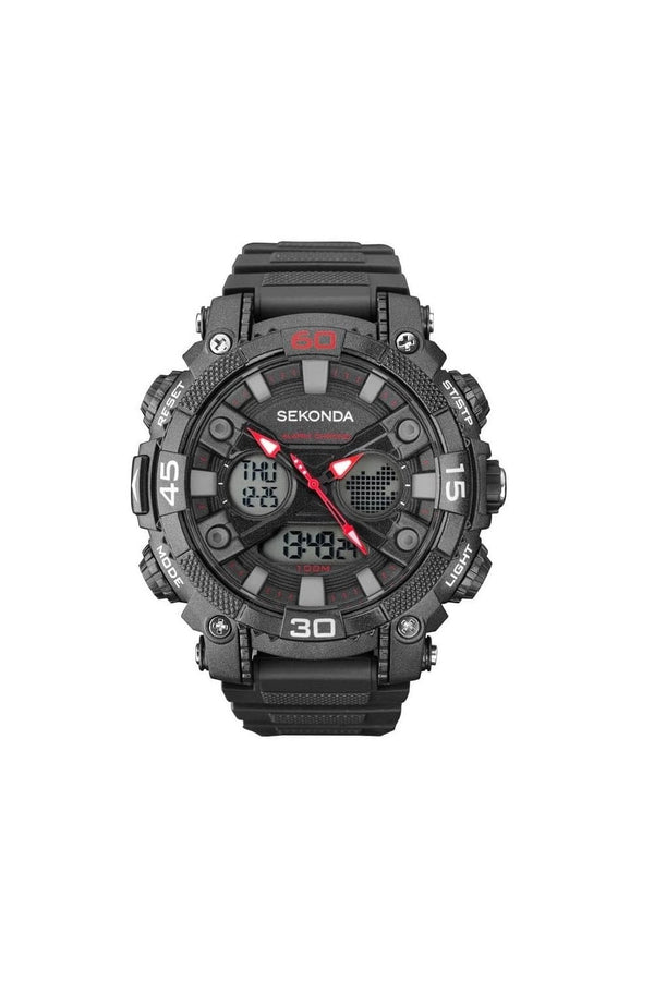 Sekonda Gents Alarm Sports Chronograph 51mm Watch 1036