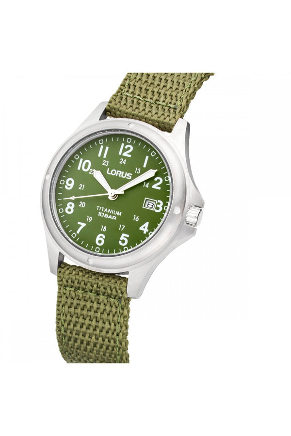 Lorus Gents Military Titanium Watch RG901CX9 (RG875CX9 re-issue)
