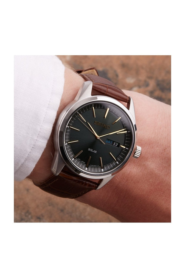 Seiko Gents Solar Powered Dress Watch SNE529P1