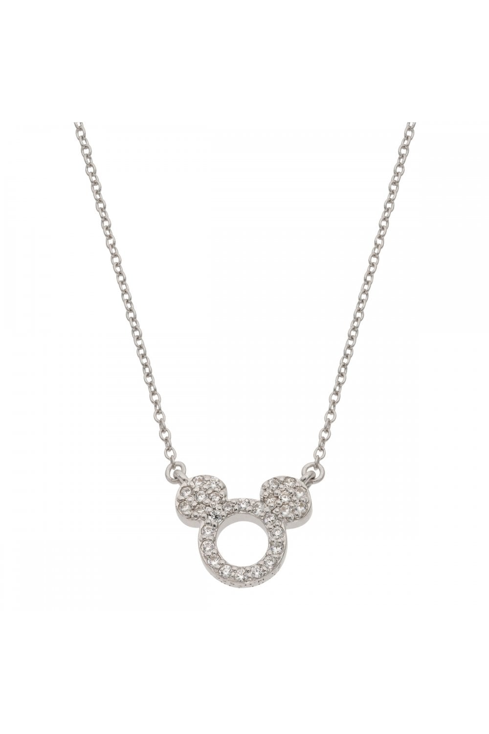 Mickey Mouse Sterling Silver Necklace N901464RZWL-16