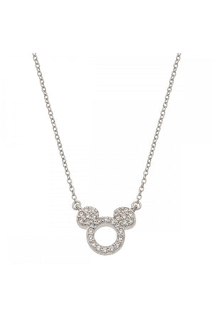 Mickey Mouse Sterling Silver Necklace N901464RZWL-16