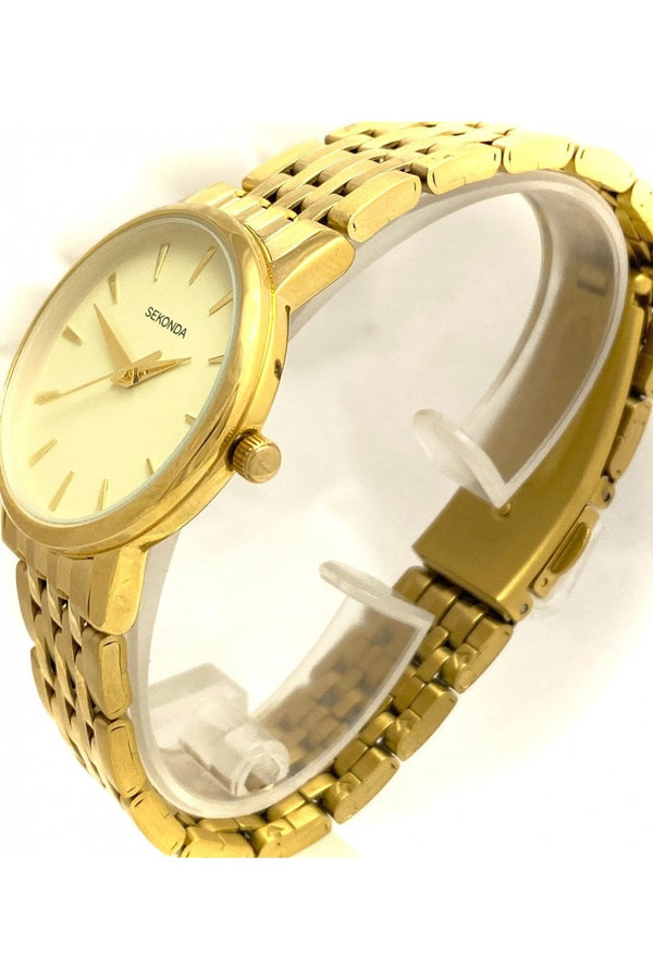 Sekonda Ladies PVD Gold Plated Bracelet Watch 2338