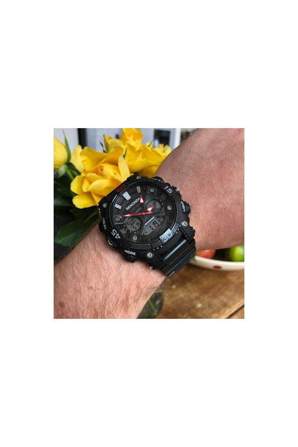 Sekonda Gents Alarm Sports Chronograph 51mm Watch 1036