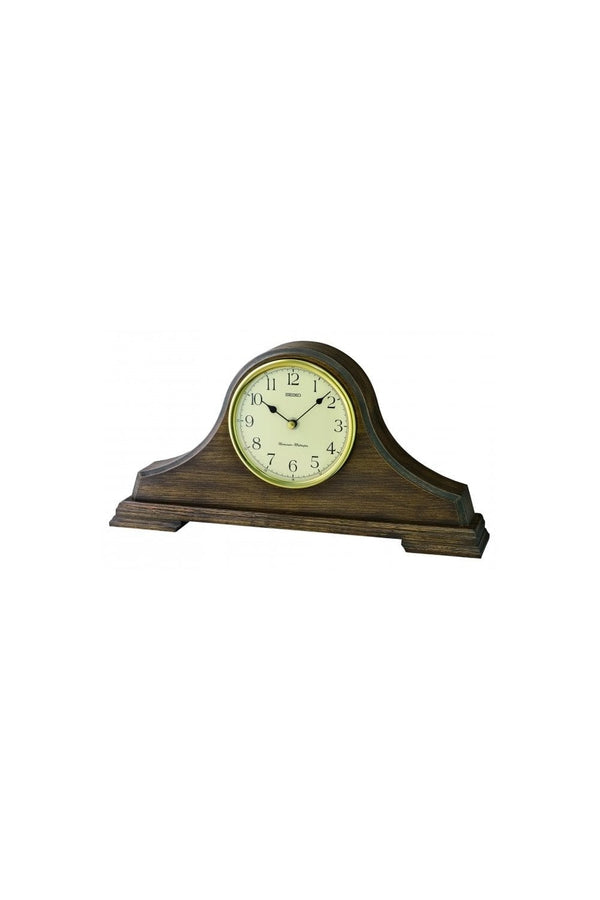 Seiko Wooden Napoleon Mantel Clock QXJ031B