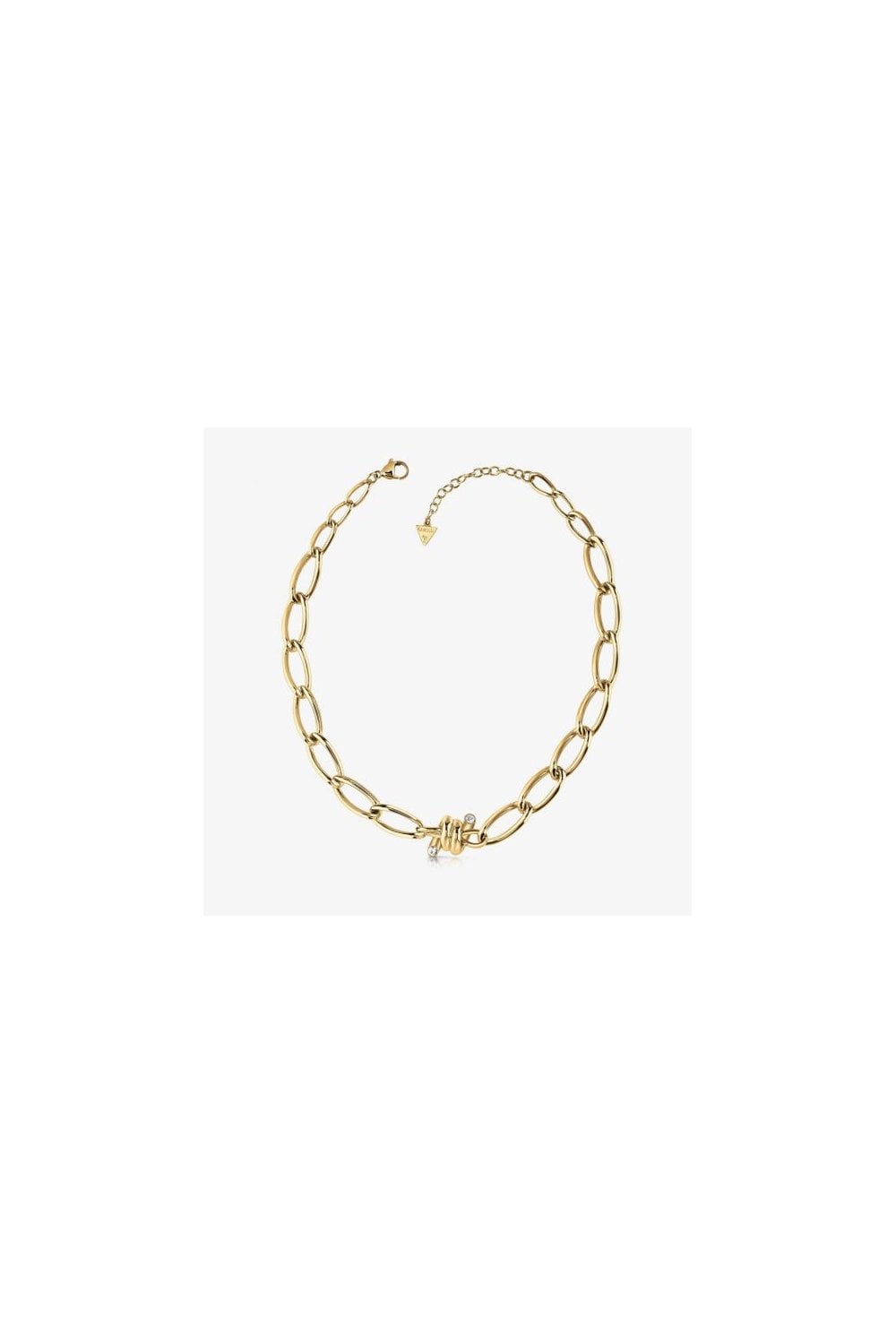 Guess Love Wire Gold Plated Chain Necklace UBN29025