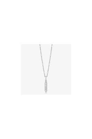 Guess Hexagon Stainless Steel Crystal Necklace UBN29105