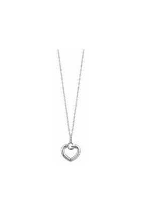 Guess Gisele Bold G Heart Necklace UBN83009