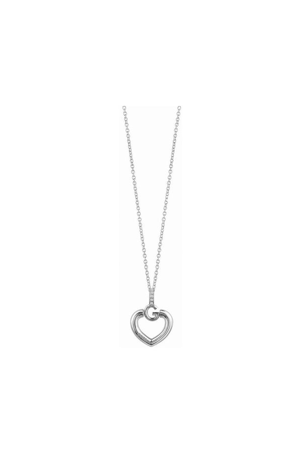 Guess Gisele Bold G Heart Necklace UBN83009
