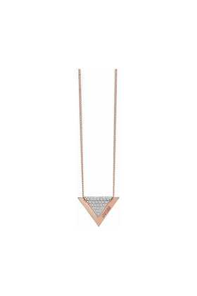 Guess Rose Gold Plated Revers Necklace UBN83069