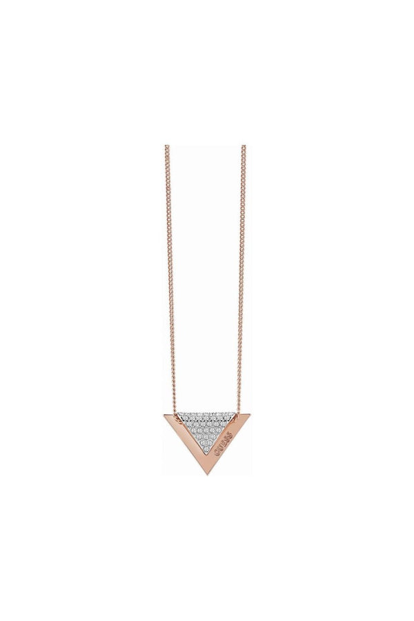 Guess Rose Gold Plated Revers Necklace UBN83069