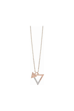 Guess Rose Gold Plated Iconic 3Angles Necklace UBN83092