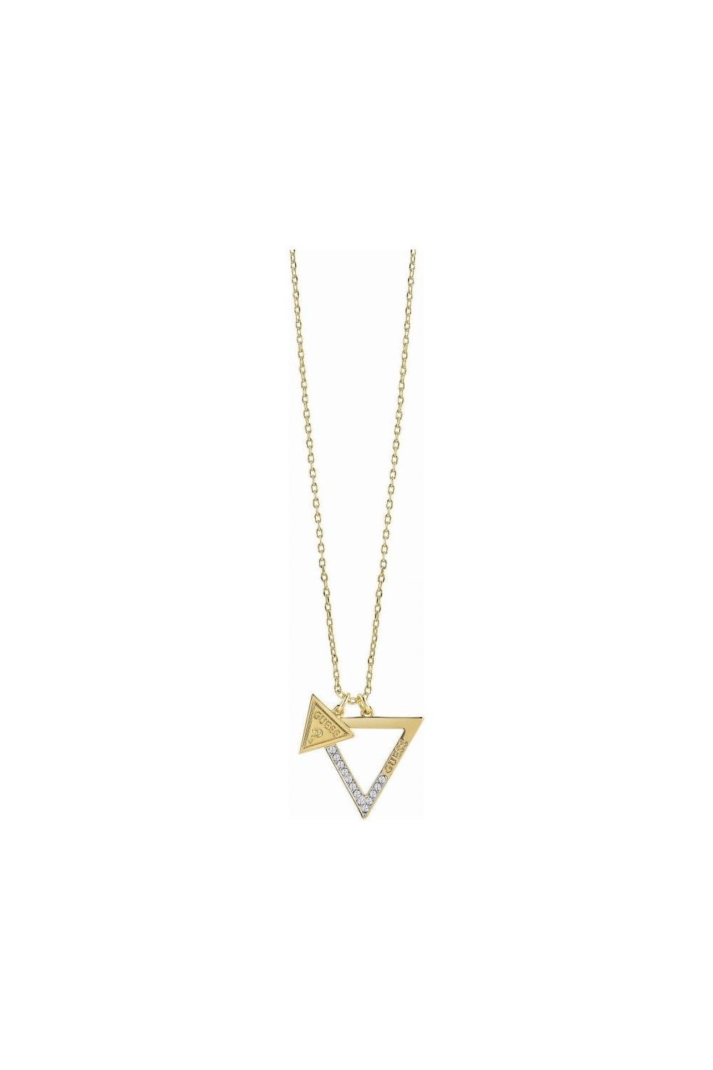 Guess Gold Plated Iconic 3Angles Necklace UBN83091