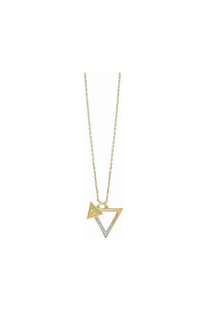 Guess Gold Plated Iconic 3Angles Necklace UBN83091