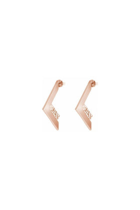 Guess Gold Plated Triometric Earrings UBE82079