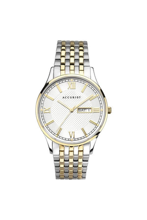 Accurist Gents Signature Two Tone Bracelet Watch 7247