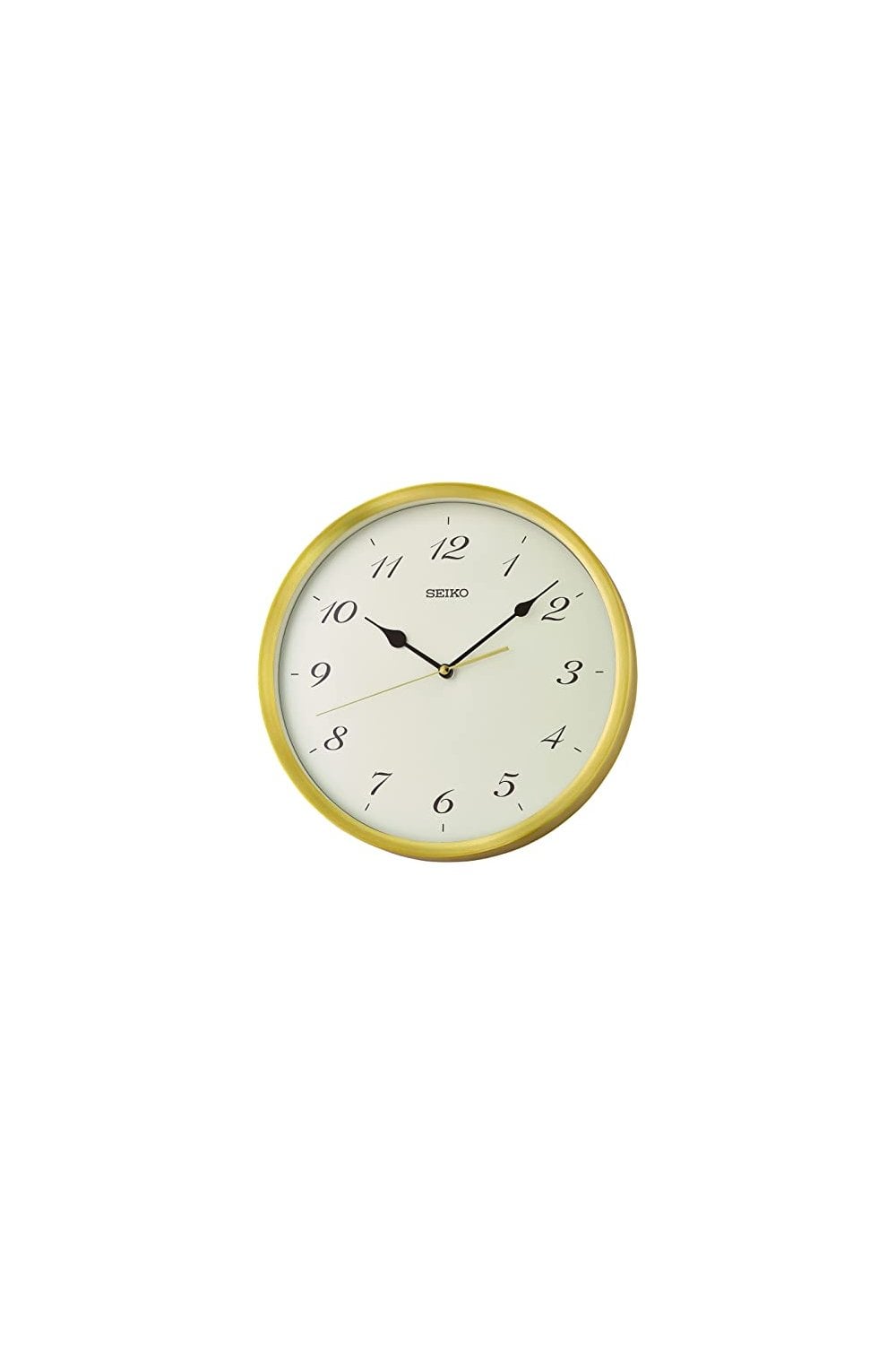 Seiko Gold Tone Wall Clock QXA784G