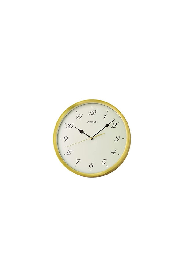 Seiko Gold Tone Wall Clock QXA784G