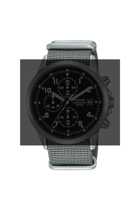 Pulsar 22mm Fabric Watch Strap Band PM3129X1