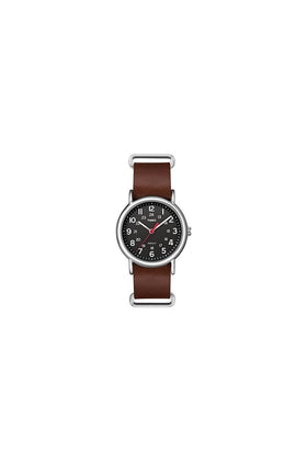 Timex Gents Weekender Leather Strap Watch TW2R63100