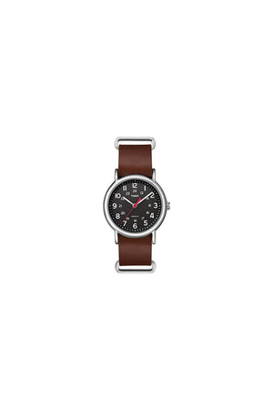 Timex Gents Weekender Leather Strap Watch TW2R63100