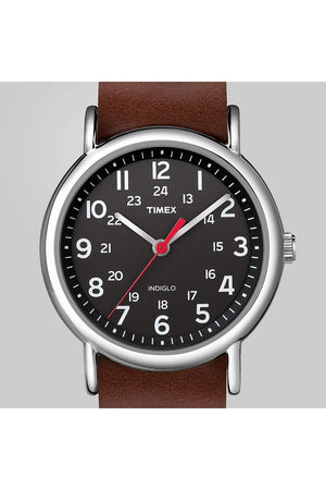 Timex Gents Weekender Leather Strap Watch TW2R63100