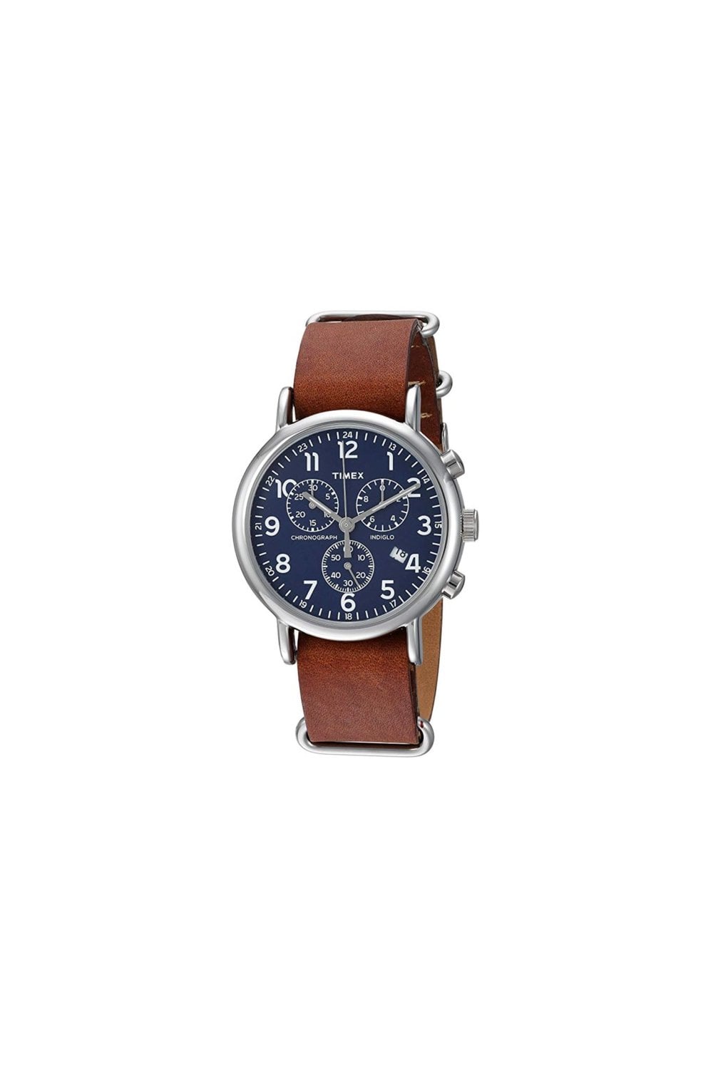 Timex Weekender Leather Strap Gents Watch 40mm TW2R63200