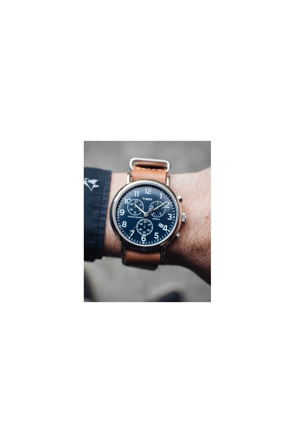 Timex Weekender Leather Strap Gents Watch 40mm TW2R63200