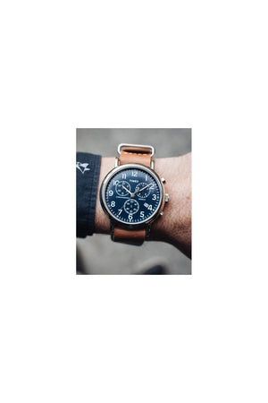 Timex Weekender Leather Strap Gents Watch 40mm TW2R63200