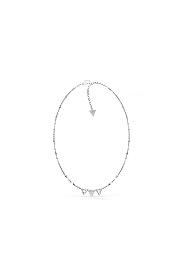 Guess Ladies Queen Of Hearts Triange Necklace UBN79006