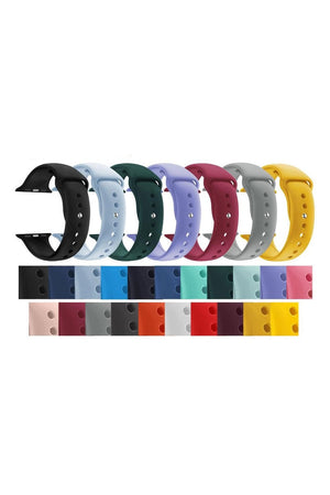 Apple Style 38/40/41mm Silicone Strap in BLACK S41482B
