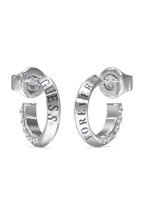 Guess Ladies Forever Links Mini Hoop Earrings UBE02189RH
