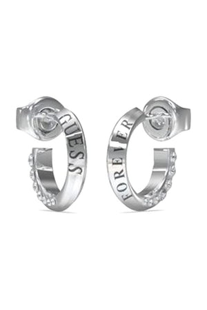 Guess Ladies Forever Links Mini Hoop Earrings UBE02189RH