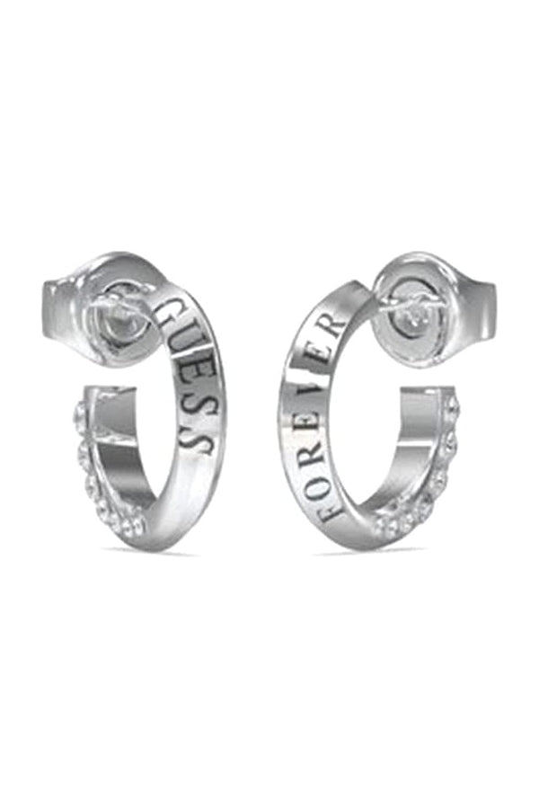Guess Ladies Forever Links Mini Hoop Earrings UBE02189RH