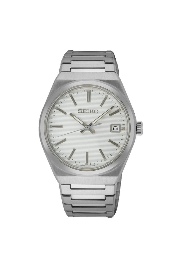Seiko Gents Stainless Steel Bracelet Watch SUR553P1