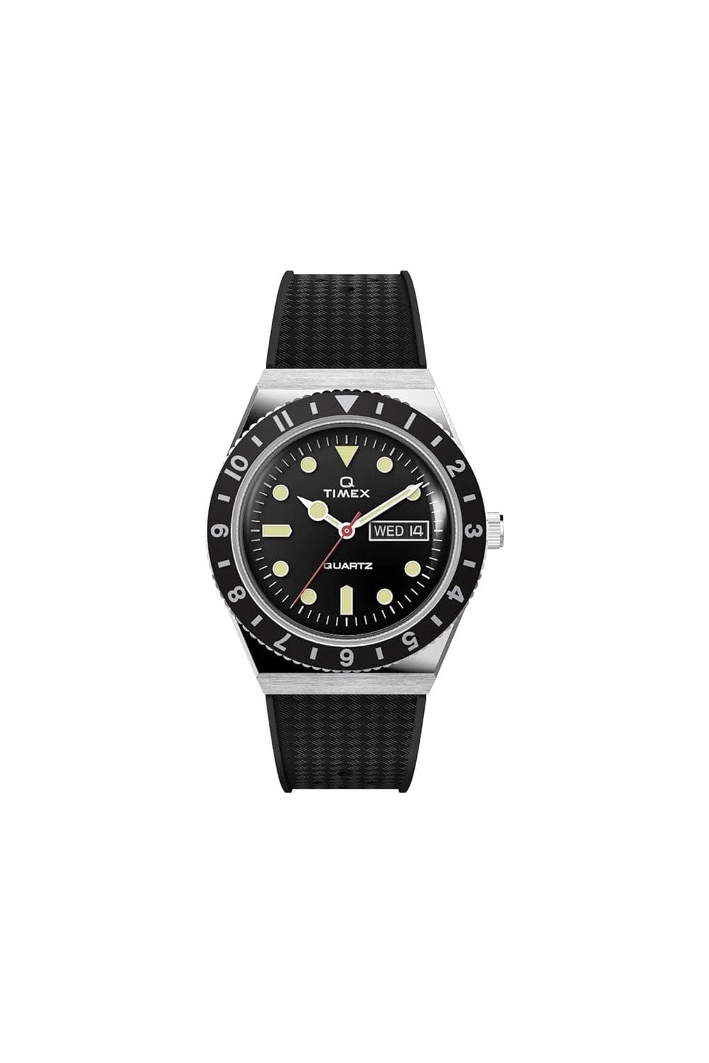Q Timex 38mm Synthetic Rubber Strap Watch TW2V32000