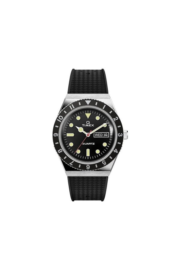 Q Timex 38mm Synthetic Rubber Strap Watch TW2V32000