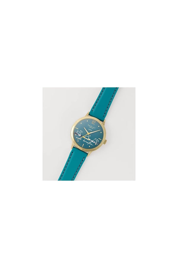 Radley Ladies Yoga Dog Green Silicone Strap Watch RY21610